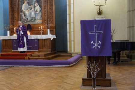 Palmu (Pūpolu) svētdienas dievkalpojums