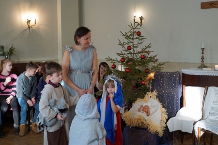 Svētdienas skolas bērnu priekšnesums