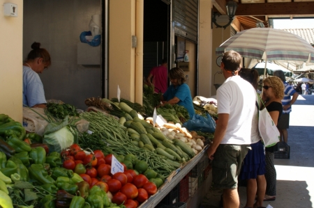 Korfu pilsētas tirgū